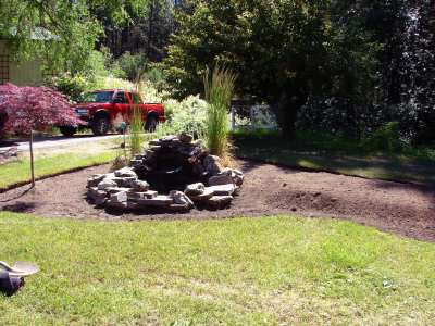 Landscape Work - Rock Water Feature
