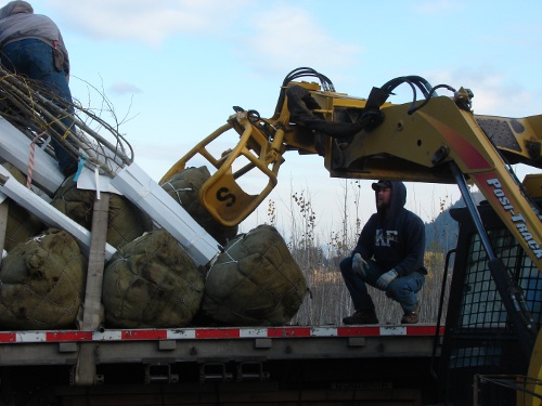 Loading a truck